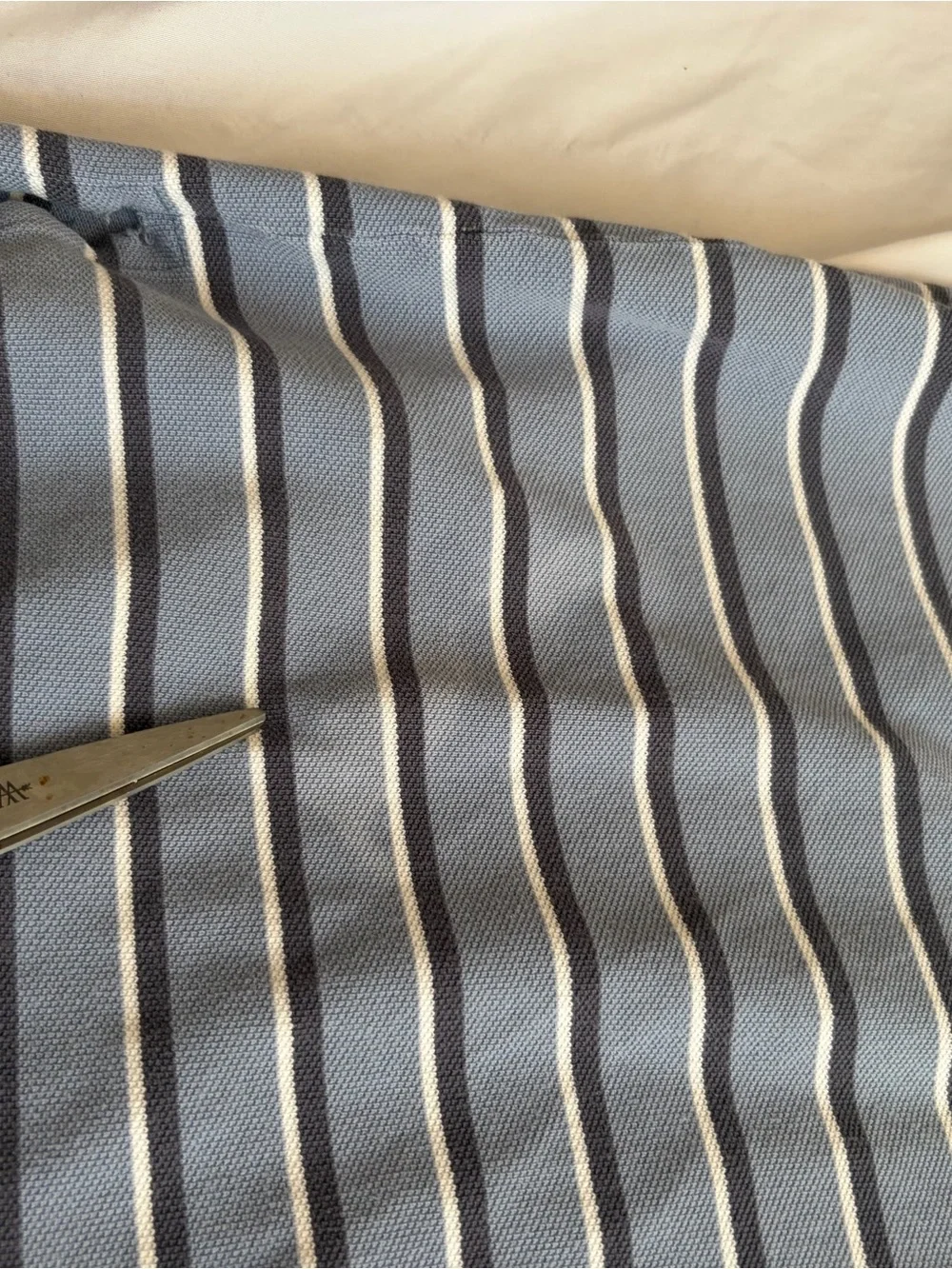 Ralph Lauren Men's Striped Polo - Light Blue & Gray Size XL